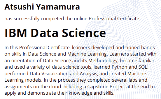 Data Science Professional