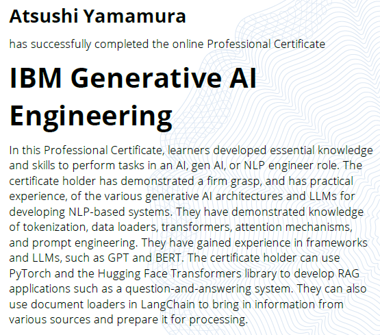 Generative AI Engineer Professional